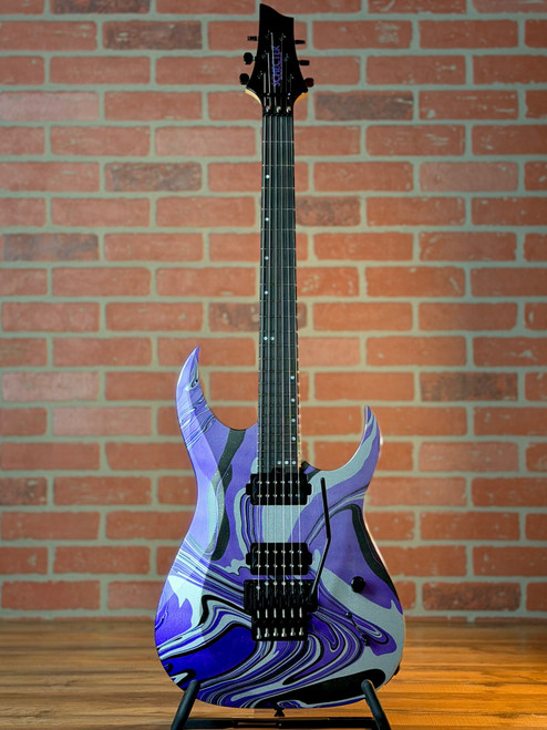 Schecter USA Custom Shop Sunset Extreme FR Electric Guitar - Purple Swirl