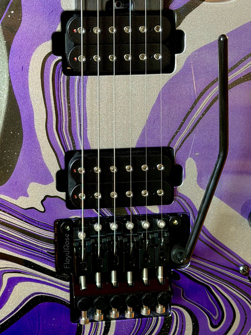 Schecter USA Custom Shop Sunset Extreme FR Electric Guitar - Purple Swirl