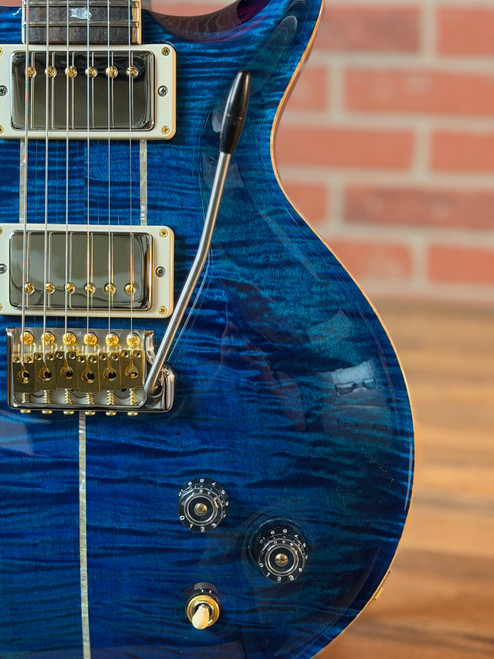 PRS Santana Retro 10-Top Ziricote Fingerboard Electric Guitar - Custom Blue