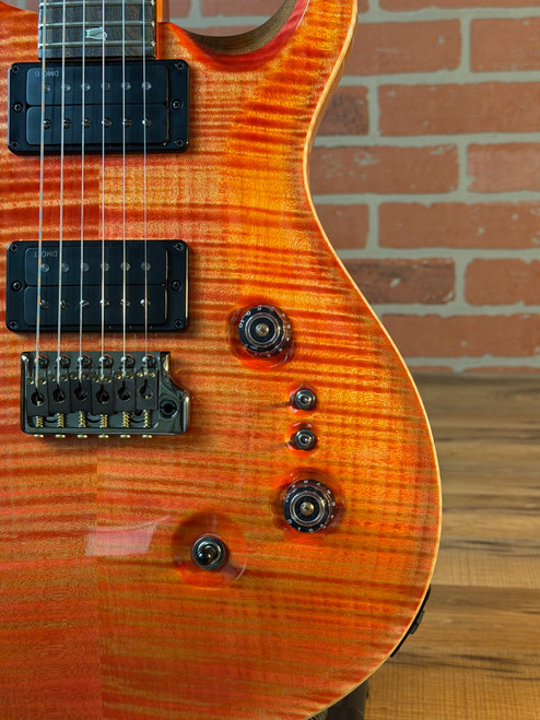 PRS Custom 24-08 10-Top Limited Edition Ziricote Fingerboard Electric Guitar - Salmon with Stained Neck