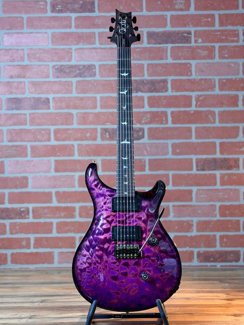 PRS Custom 24 Quilt 10-Top Brazilian Rosewood Fingerboard Electric Guitar - Custom Purple Mist