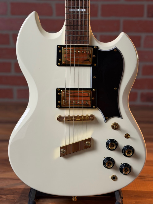 Guild Polara Kim Thayil Signature Electric Guitar - Vintage White