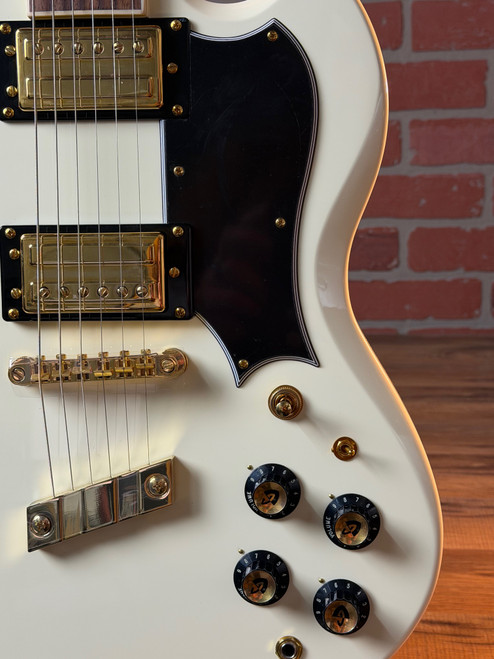 Guild Polara Kim Thayil Signature Electric Guitar - Vintage White