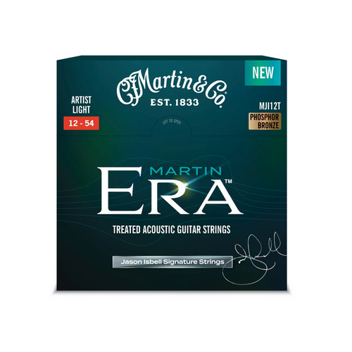 Martin Era Jason Isbell Signature Treated Phosphor Bronze Acoustic Guitar Strings - .012-.054 Artist Light
