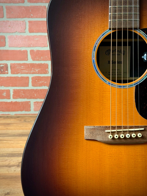 Martin X-Series D-X2E Dreadnought Acoustic-Electric Guitar - Ziricote Burst
