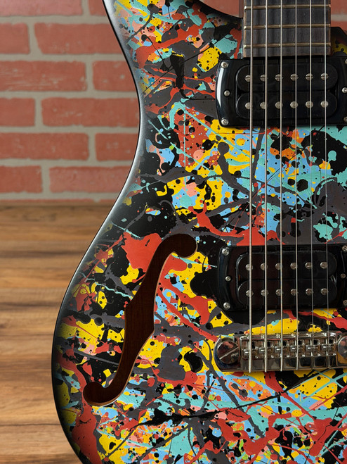 PRS SE Ed Sheeran Hollowbody I Piezo Baritone Electric Guitar - Cosmic Splash