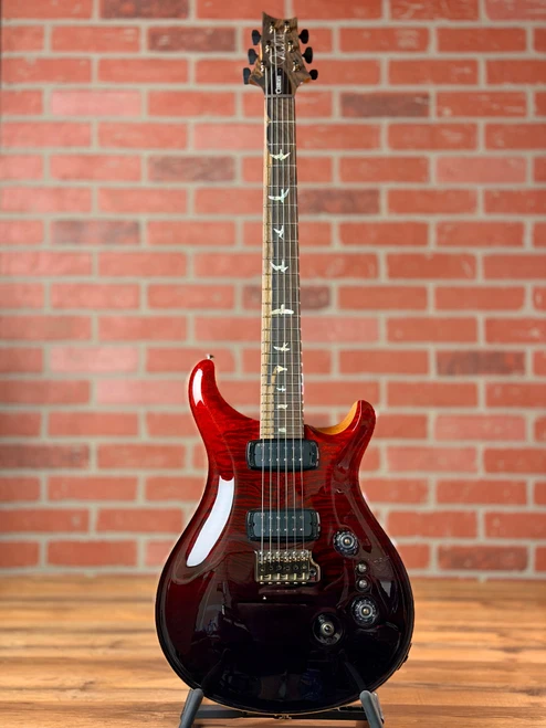 PRS Custom 24-08 Mango Top Limited Edition Electric Guitar - Fire Red/Gray-Black Fade