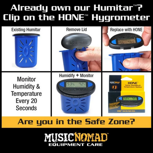 MusicNomad HONE Guitar Humidity & Temperature Monitor