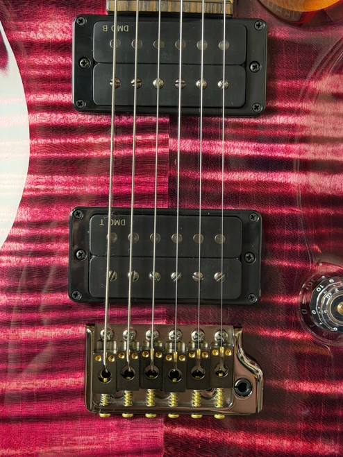 PRS Custom 24-08 10-Top Electric Guitar - Pomegranate with Stained Neck