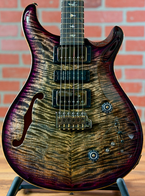PRS Special Semi-hollow Mango Top Limited Edition Electric Guitar - Charcoal Purple Burst