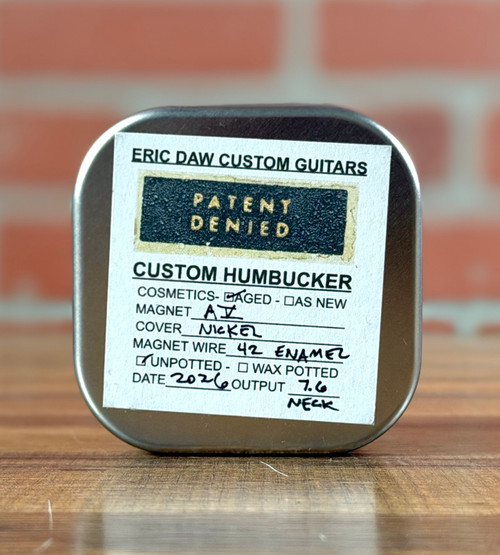 Copy of Pin-Up Custom Guitars Nickel "Patent Denied" Custom Humbucker Set - Rough Cast Alnico V - Aged