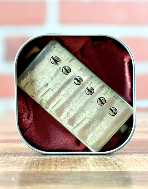 Pin-Up Custom Guitars Nickel "Patent Denied" Custom Humbucker Set - Rough Cast Alnico V - Aged
