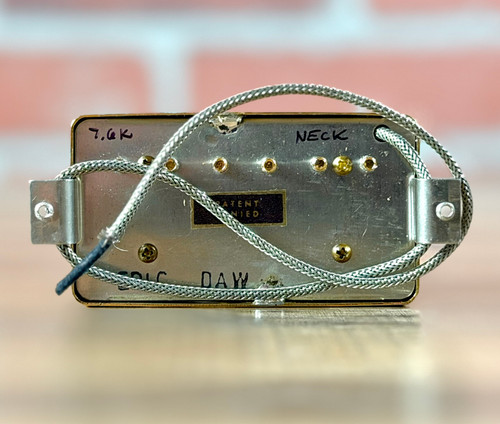 Pin-Up Custom Guitars Gold "Patent Denied" Custom Humbucker Set - Rough Case Alnico V - Aged Gold