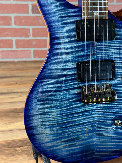 PRS Custom 24-08 Sprayer's Choice 10-Top Electric Guitar - Private Stock Custom Blue (with Stained Neck)