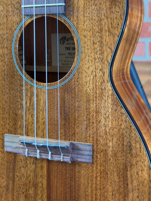 Martin TKE Solid Koa Tenor Acoustic-electric Ukulele - Natural Gloss