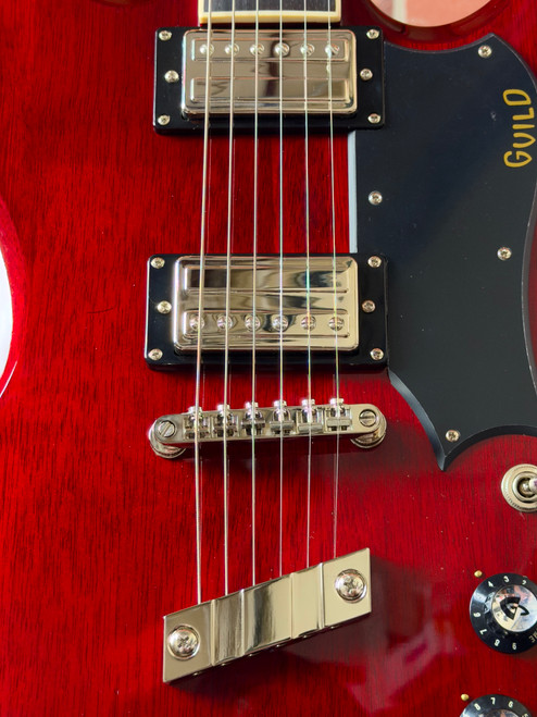 Guild Polara Deluxe Electric Guitar - Cherry Red