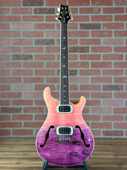 PRS SE Ed Sheeran Hollowbody I Piezo Baritone Electric Guitar - Pink Ombre