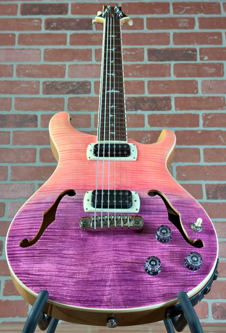PRS SE Ed Sheeran Hollowbody I Piezo Baritone Electric Guitar - Pink Ombre