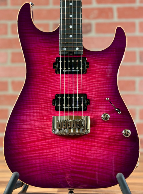Schecter USA Custom Shop Sunset Custom II 24 Electric Guitar - Magenta Burst