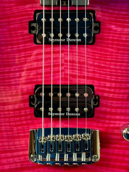 Schecter USA Custom Shop Sunset Custom II 24 Electric Guitar - Magenta Burst