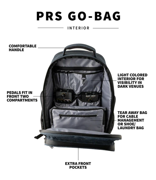 PRS Go-Bag Musicians Backpack - Mystic Grey
