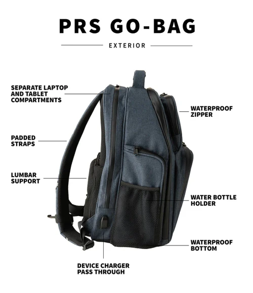 PRS Go-Bag Musicians Backpack - Mystic Grey