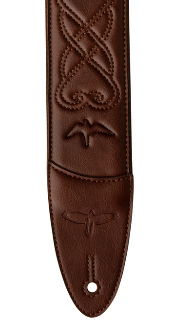 PRS 2.4" Padded Faux Leather Guitar Strap - Sanguine