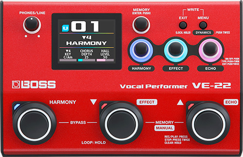 Boss VE-22 Vocal Performer | Vocal Effects & Looper Pedal