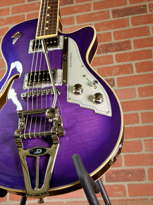 Duesenberg Starplayer TV Semi-hollowbody Electric Guitar - Galaxy Purple Burst (Store Demo)