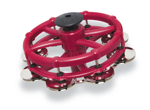 Latin Percussion Click Mutable Hi-Hat Tambourine - Red