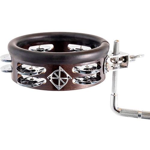 Dixon Little Roomer 6" Wood Tambourine - Black Coal