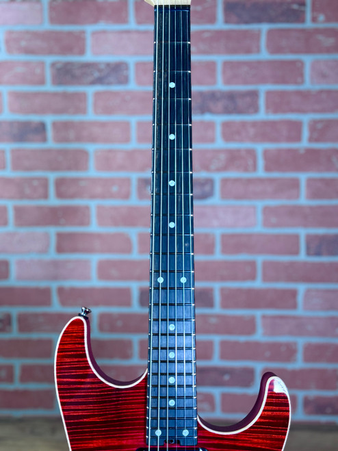 Schecter USA Custom Shop Sunset Custom II 24 Electric Guitar - Watermelon (with Gotoh 510 Tremelo)