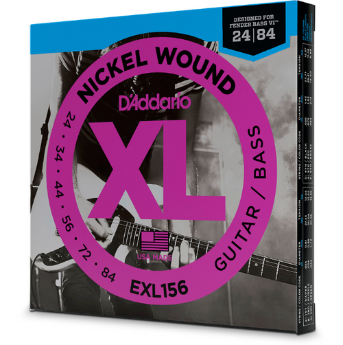 D'Addario Nickel Wound 24/84 Guitar/Bass Strings