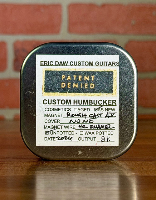 Pin-Up Custom Guitars "Patent Denied" Custom Unpotted Humbucker Pickup - Black
