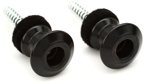 Dunlop StrapLok Dual Design Strap Button Set - Black (2-sets)