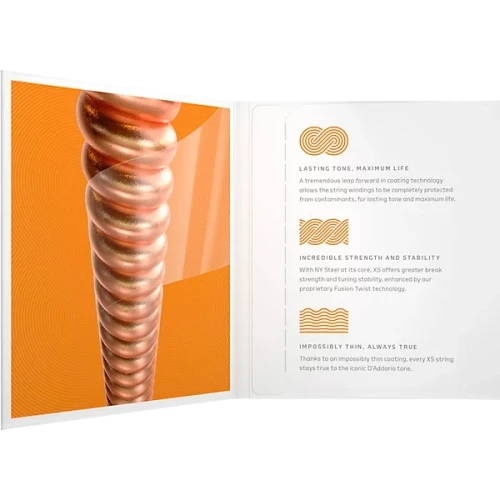 D'Addario XT Coated Phosphor Bronze Mandolin Strings | Medium | .011-.040 (3-packs)