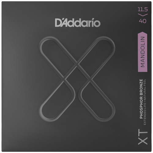 D'Addario XT Coated Phosphor Bronze Mandolin Strings | Custom Medium | 11.5-40 (2-pack)