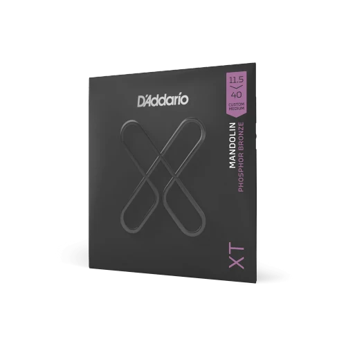 D'Addario XT Coated Phosphor Bronze Mandolin Strings | Custom Medium | 11.5-40 (3-packs)