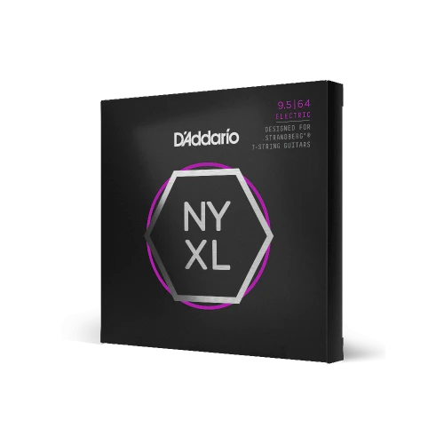 D'Addario NYXL Nickel Wound 7-String Electric Guitar Strings | Strandberg Custom Light | 9.5-64