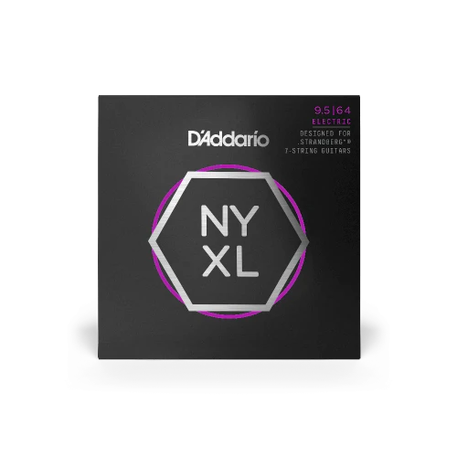 D'Addario NYXL Nickel Wound 7-String Electric Guitar Strings | Strandberg Custom Light | 9.5-64