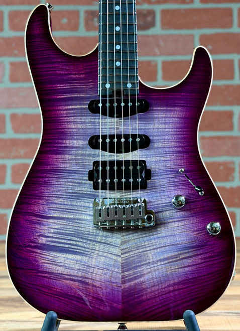 Schecter USA Custom Shop Sunset Custom II Electric Guitar - Purple Burst
