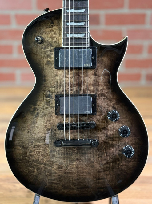 ESP LTD EC-400 QM Electric Guitar - See Thru Black