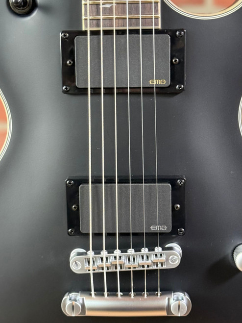 Schecter Solo-II Damien Platinum Electric Guitar - Black Satin