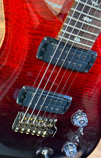 PRS Custom 24-08 "Sprayer's Choice" Mango Top Limited Edition Electric Guitar - Fire Red/Black Fade