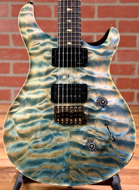 PRS Custom 24 Quilt Artist Top "Sprayer's Choice" Electric Guitar - Custom Aqua-Gold Wash