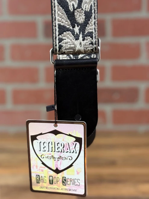 Tetherax Neoback RagTop Vintage Jacque Weave Leather-End Strap - Black, Tan, & Cream