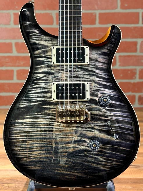 PRS Custom 24 "Birds of a Feather" Limited Edition Electric Guitar - Private Stock Charcoal Microburst (Natural Back & Binding)