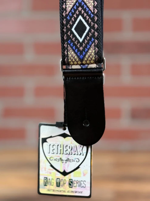 Tetherax Neoback RagTop Vintage Jacque Weave Leather-End Strap -  Violet, Brown, Tan
