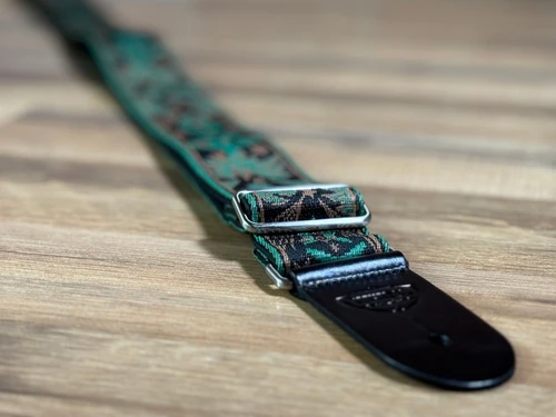 Tetherax Neoback RagTop Vintage Jacque Weave Leather-End Strap -  Green, Brown, Black