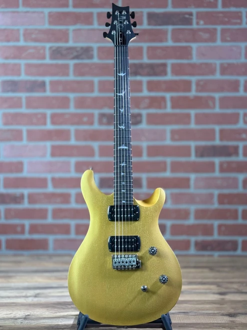 PRS SE CE 24 6-String Electric Guitar w/ Gigbag - Metallic Gold Satin